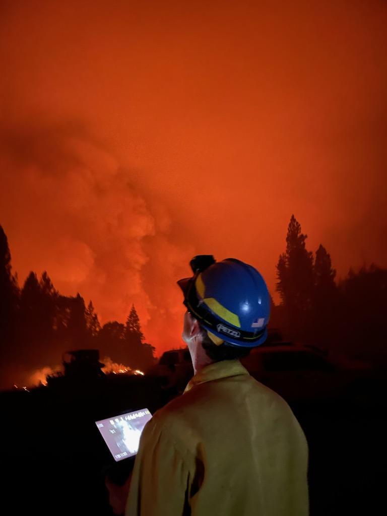 Technology used on the Dixie Fire, Lassen National Forest, in California.