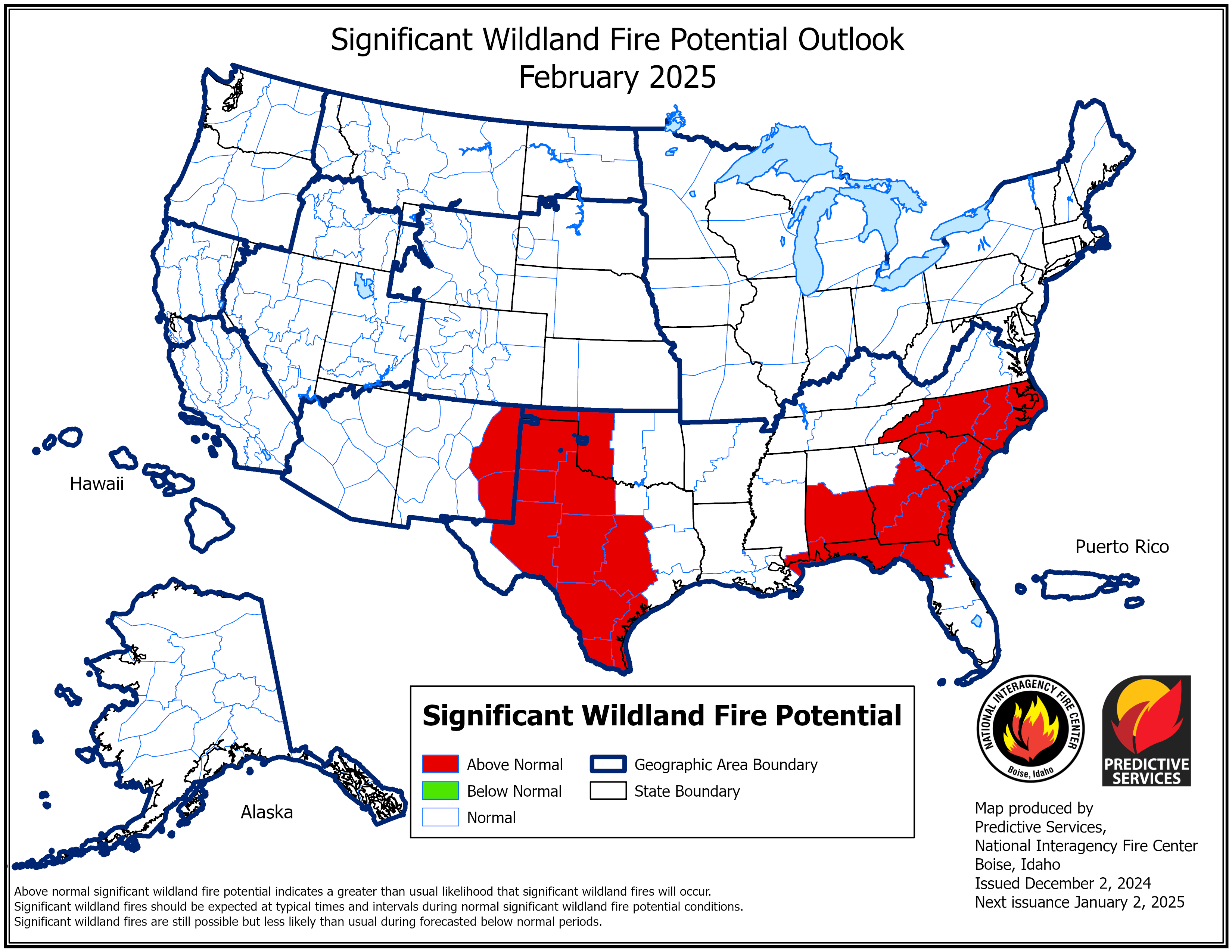 February 2025 Outlook (Issued December 2024)