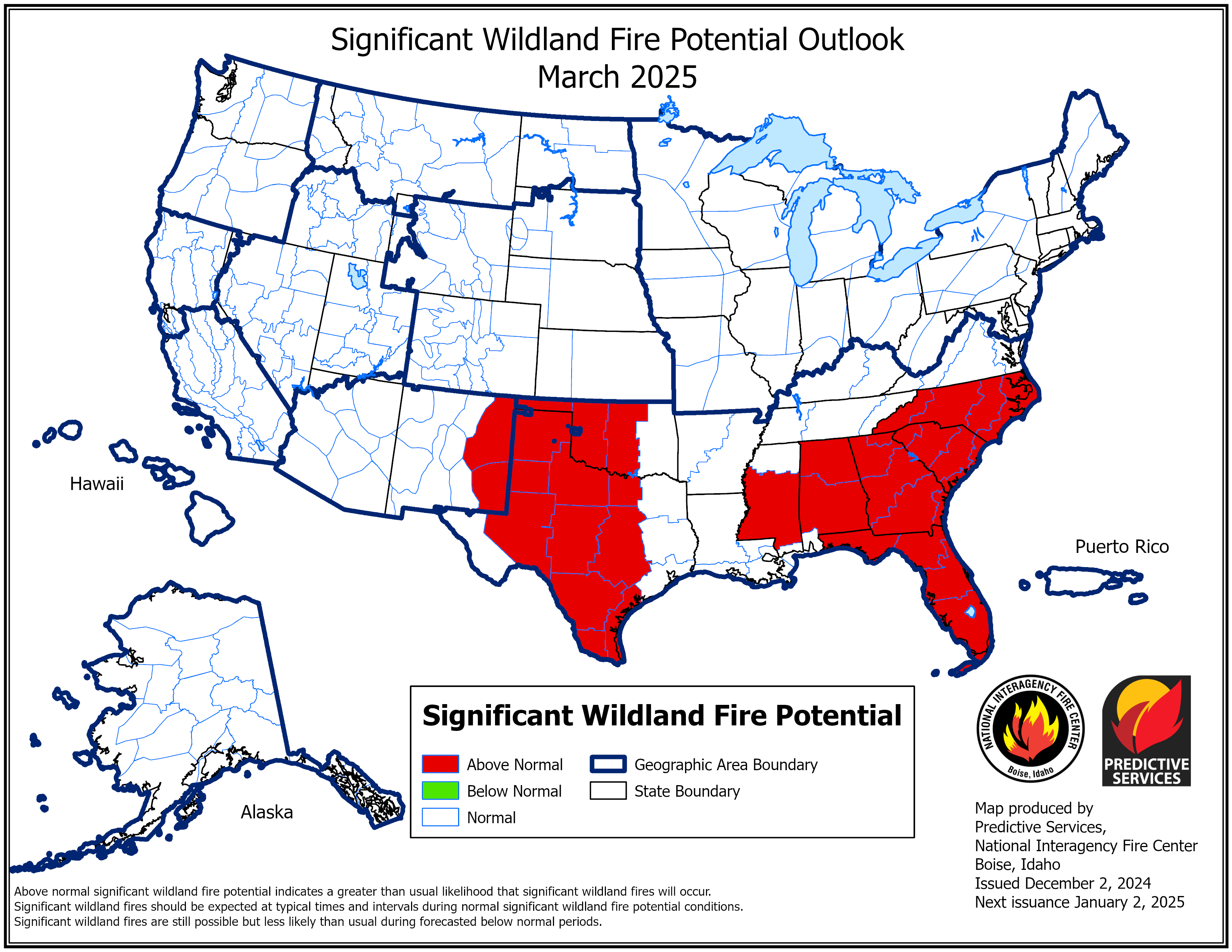 March 2025 Outlook (Issued December 2024)