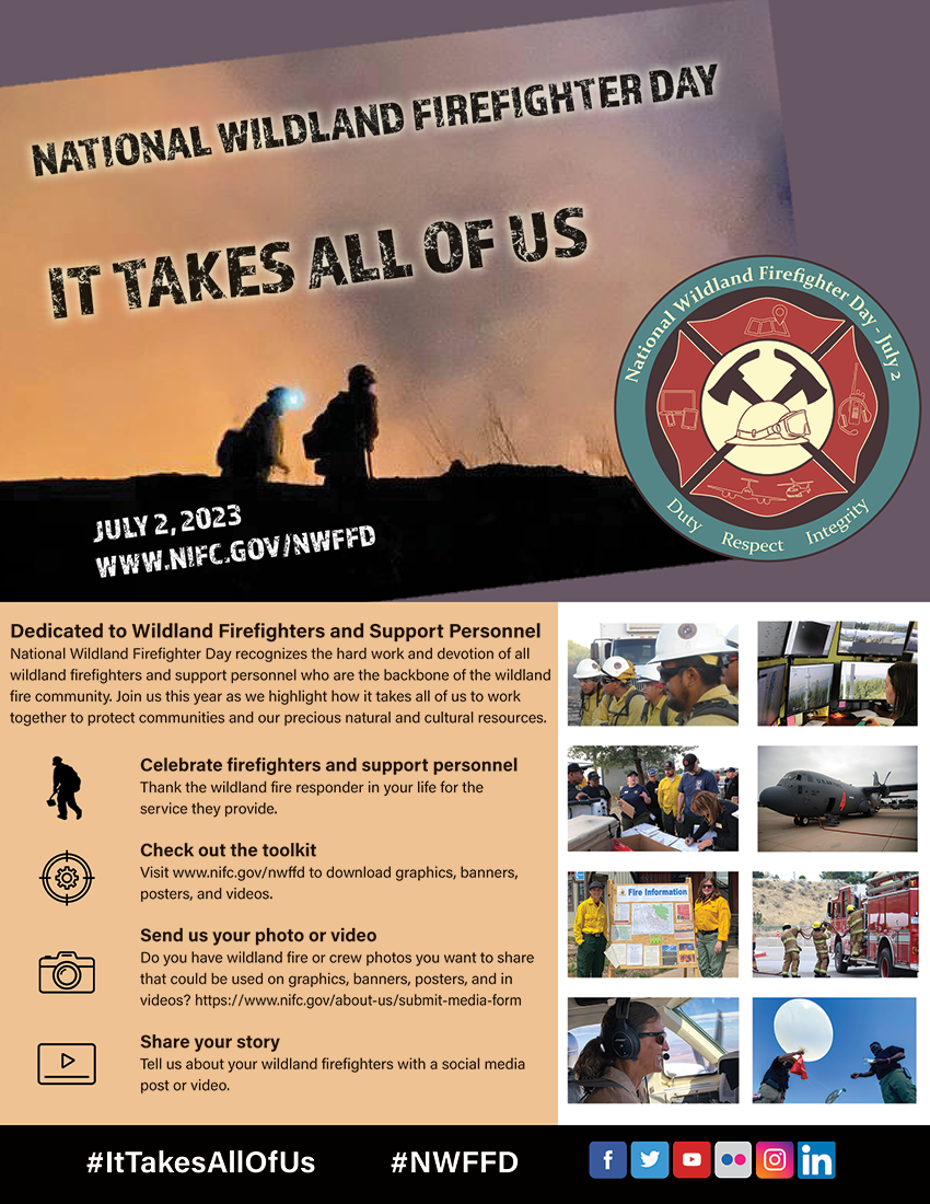 National Wildland Firefighter Day National Interagency Fire Center 2934